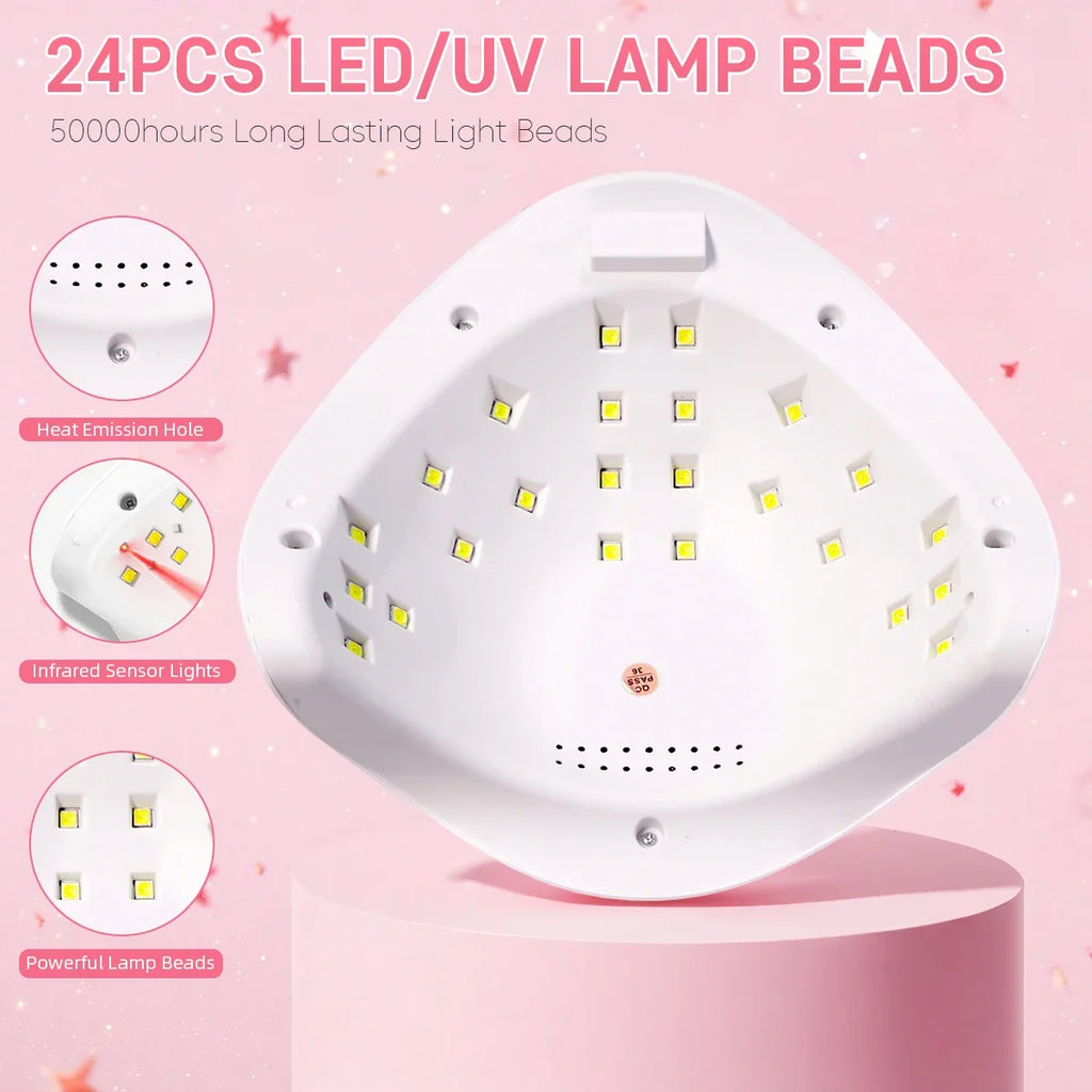 SUN5 UV LED Nail Lamp 48W Nail Dryer For Curing Gel Nail Polish With 4 Timer Automatic Sensor LCD Display Professional Nail Lamp