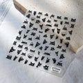 3D Self-Adhesive Nail Art Decals Sliders Decorations Manicure Accessories Black Cat Nail Stickers 3D Cute Cartoon Animal