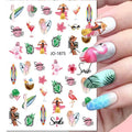 Nail Art Stickers Woman Girl Sexy Sticker Body Press on Nail Slider Black White Decal Decoration Nail Design Accessories Wraps