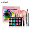 All in One Makeup Kit Gift Set with Eyeshadow Palette Foundation Lip Gloss Blush Brushes Eyeline Mixed Color Paste Long lasting