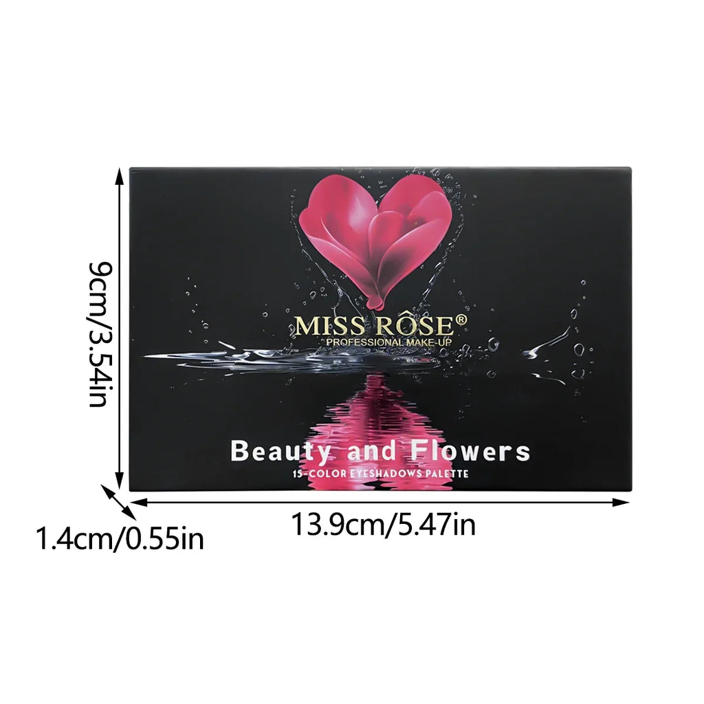 15 Colors Glitter Eyeshadow Palette Matte Waterproof Long Lasting Pressed Powder Cosmetics Kit Fashion Women Eye Makeup palette