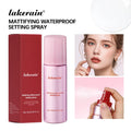 Mattifying Waterproof Setting Spray Glossy Matte Base Makeup Control Oil Non-Sticky Waterproof Make-up Fixer Spray for All Skin