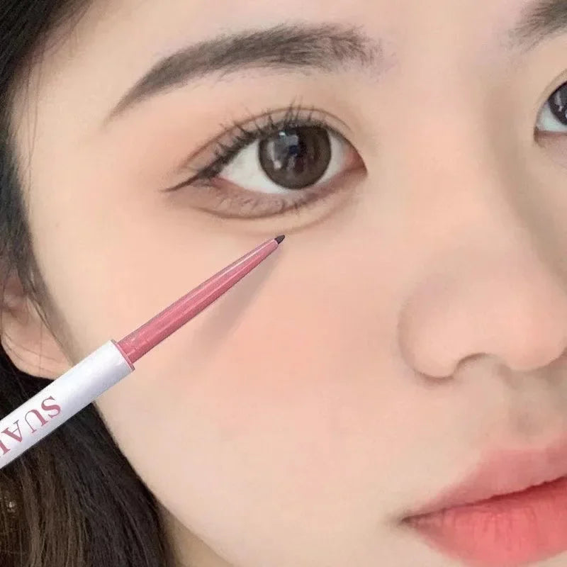 1pcs Beauty Eyeliner Pencil Eyeliner Gel Pen Waterproof Long Lasting Silkworm Pen Black Brown Eyeliner for Beginners Eye Makeup