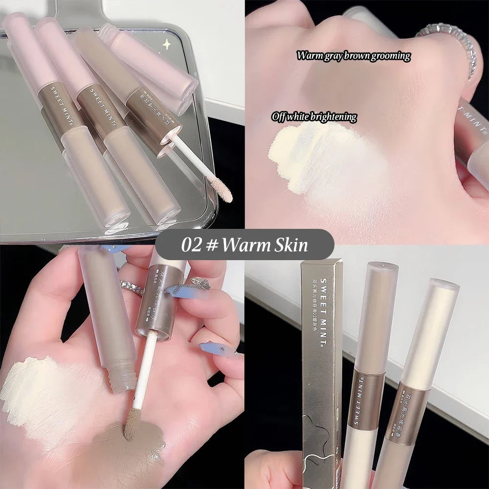Double-ended Liquid Contouring Highlighter And Shadower In One Create A Long-lasting Natural Contouring Stick