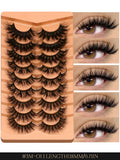 Cat Eyelashes Fluffy 3D Mink Eyelashes Natural Look False Lashes for Daily Party Wedding Lightweigh Reusable Makeup