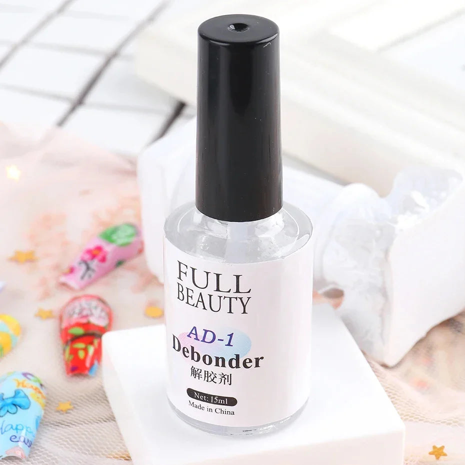 15ml Nail Glue Remover False Nail Tips Debonder Removing Gel Rhinestone Fake Press On Nails Fast Dissolve Liquid Manicure Tools