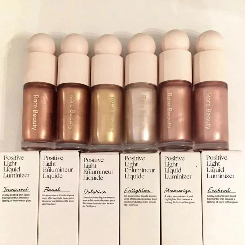 Rare Beauty Positive Light Liquid Contour Luminizer Highlight Contouring Liquid Blush Makeup Face Shimmer Shine Lipstick Makeup