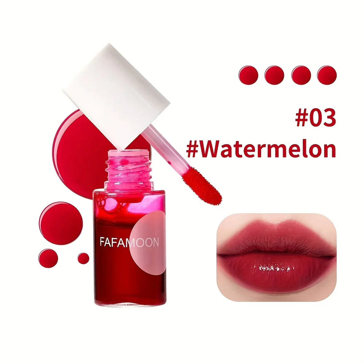 Fruity Lip Tint Water Gloss - Moisturizing Waterproof 7.1ml