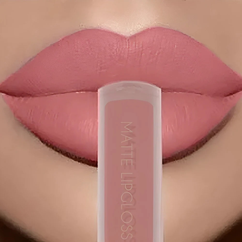 12Colors Creamy Matte Lip Gloss Long-lasting Velvet Non-drying Moisturizing Nude Berry Rose Lipstick Plump Lip Makeup Cosmetics