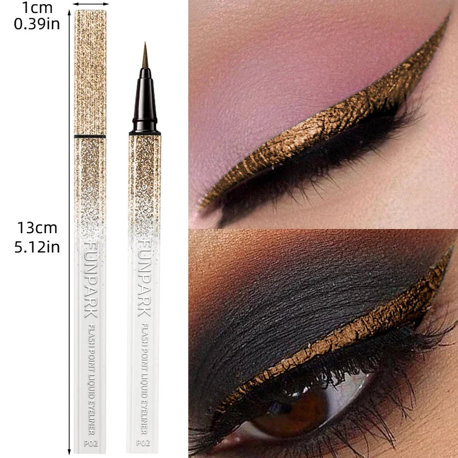 Flash Liquid Eyeliner Pen - Waterproof Long-Lasting Brown