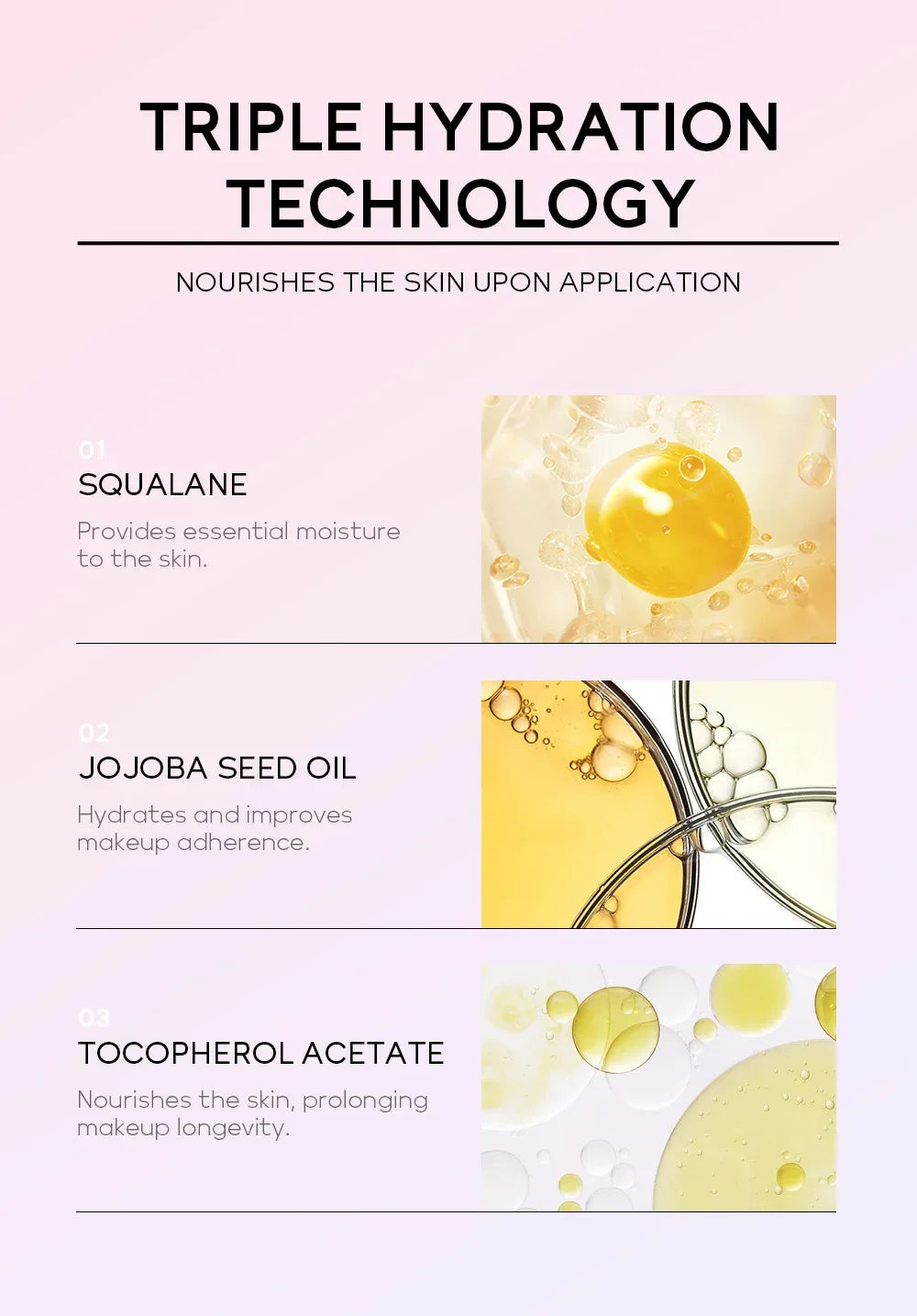Base Makeup Facial Moisturizing Primer Moisturizing Primer Invisible Pores Smoothing Fine Lines Brightening Moisturizing