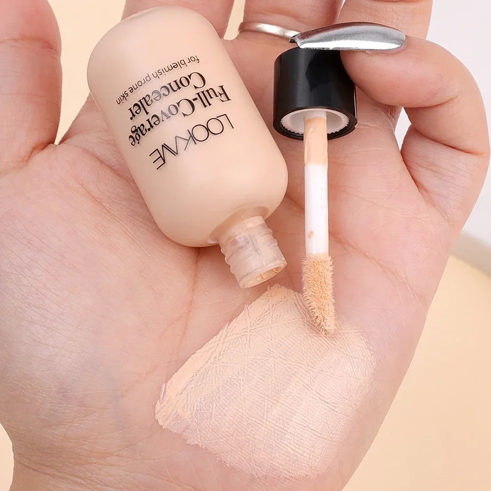Waterproof Matte Concealer Cream Full Coverage Acne Dark Circles  Oil Control Lasting Liquid Foundation Facial Makeup Cosmetics