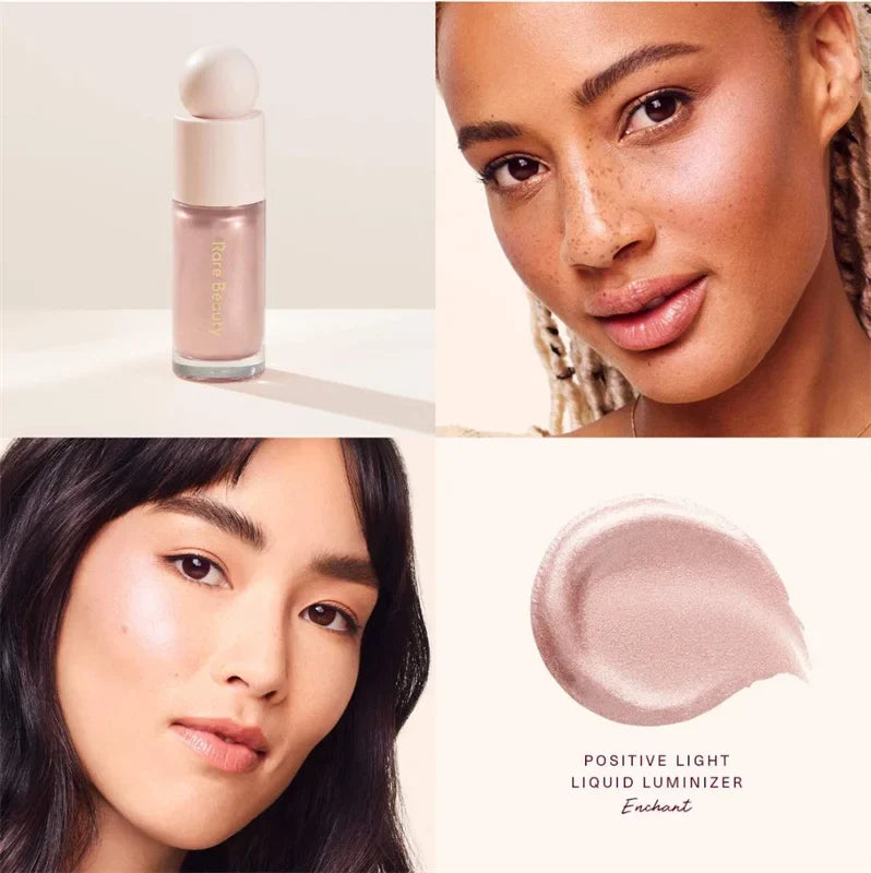 Rare Beauty Positive Light Liquid Contour Luminizer Highlight Contouring Liquid Blush Makeup Face Shimmer Shine Lipstick Makeup