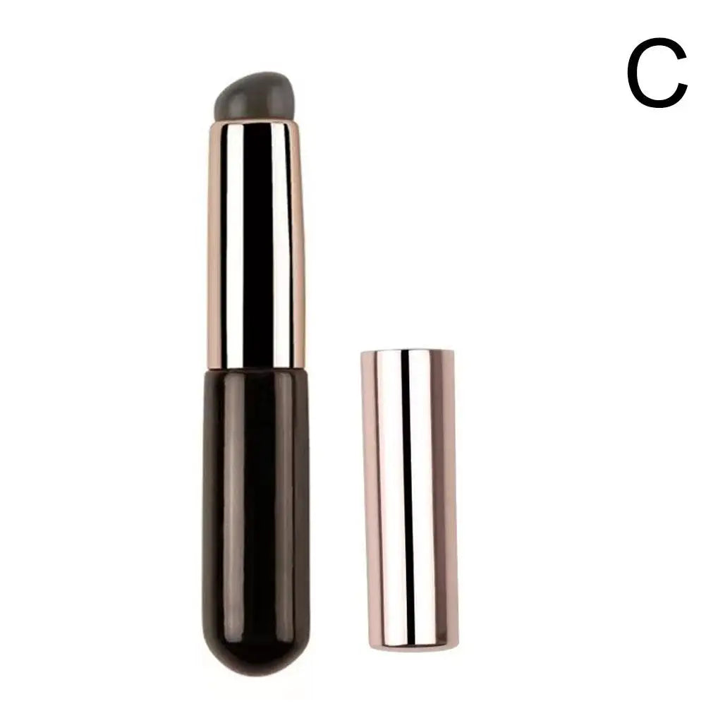 Silicone Lip Brush With Cover Cap Concealer Brush Like Fingertips Q Soft Lipstick Makeup Brushes Round Head No Broken