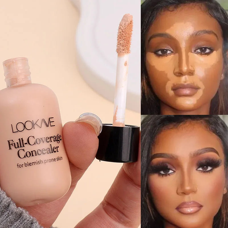 Waterproof Matte Concealer Cream Full Coverage Acne Dark Circles  Oil Control Lasting Liquid Foundation Facial Makeup Cosmetics