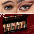 Matte Shimmer Eyeshadow Palette 28 Colors Waterproof Long Lasting Professional Makeup Kit With Dual Ended Brush