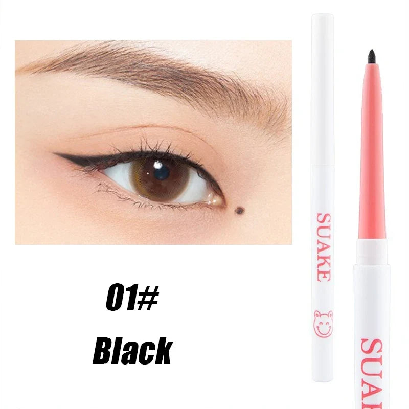 1pcs Beauty Eyeliner Pencil Eyeliner Gel Pen Waterproof Long Lasting Silkworm Pen Black Brown Eyeliner for Beginners Eye Makeup