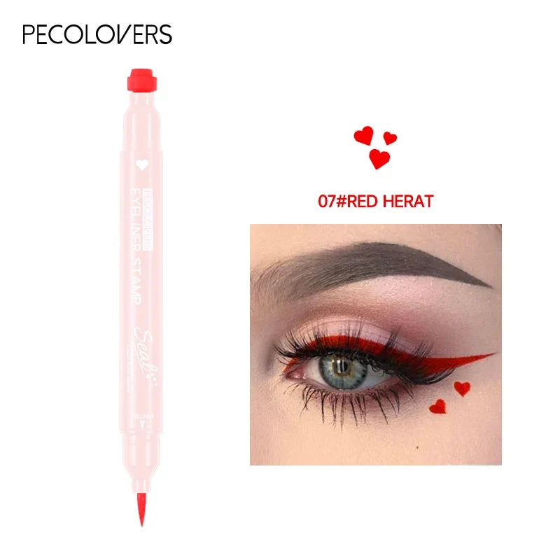 2-in-1 Star & Moon Stamp Liquid Eyeliner - Black Waterproof