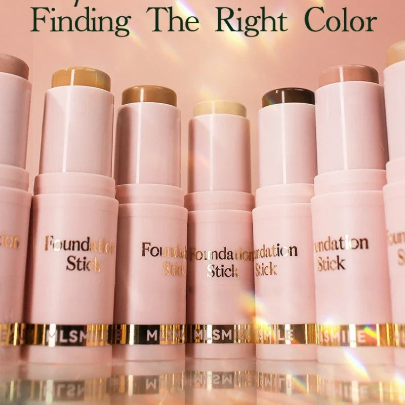 Face Makeup Stick Foundation Cream 6 Color Moisturizing Full Coverage Dark Skin Tone Natural Matte Concealer Professional Makeup
