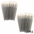 100/300PCS Crystal Lip Brush Lipstick Gloss Applicator Wands Wholesale For Eyelashes Extension Tool Kits Makeup Accessories