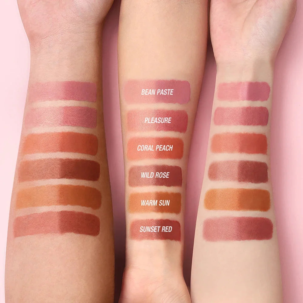 O.TWO.O Liquid Blush Face Blusher Moisturizing Long Lasting Natural Silky Weightless Matte High Pigment Matte Blush Face Makeup