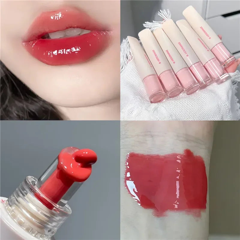 Crystal Jelly Lip Gloss Mirror Water Liquid Lipstick Moisturizing Long Lasting Sexy Lip Plumper Lip Tint Makeup Korean Cosmetics