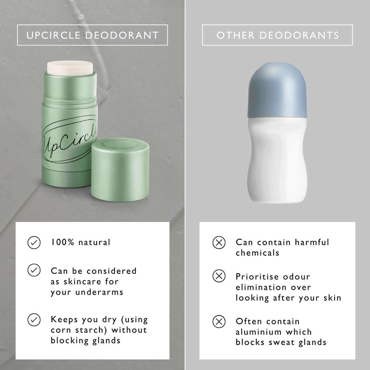 UpCircle Macadamia & Bergamot Deodorant Refills — 3 Pack