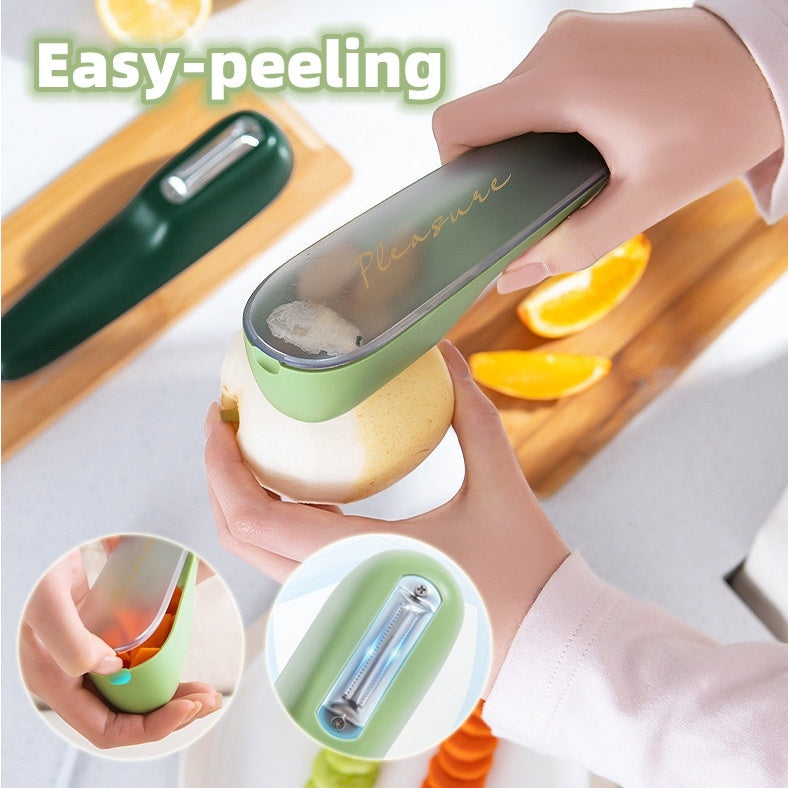 Storage Peeling Knife Potato Cucumber Peeler with Tube