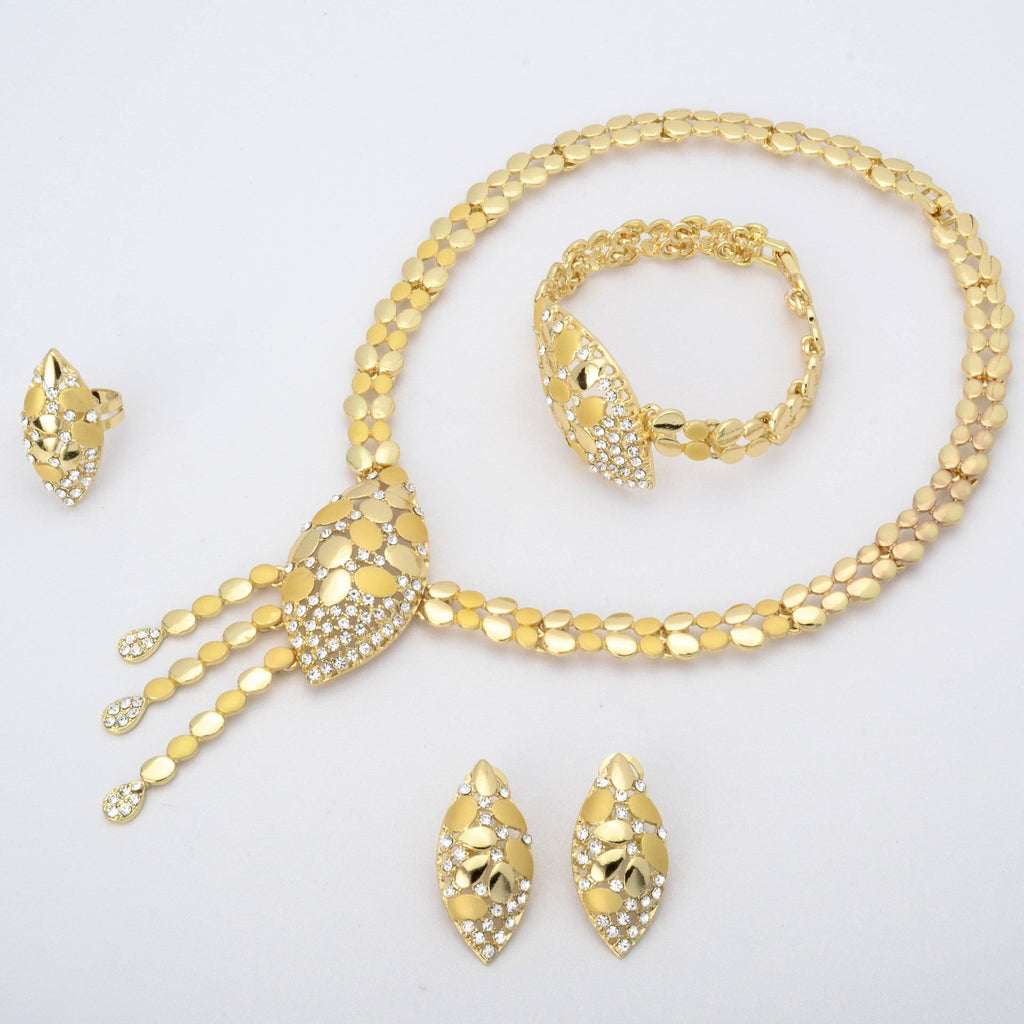 Dazzling Starry Night Cheetah Gemstone Necklace