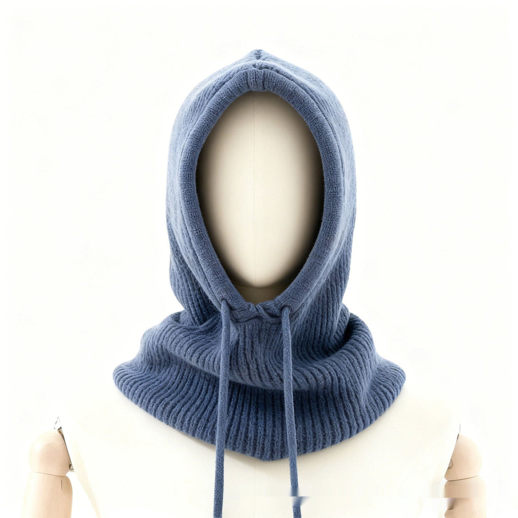 Women's Winter Retro Drawstring Knitted Hat