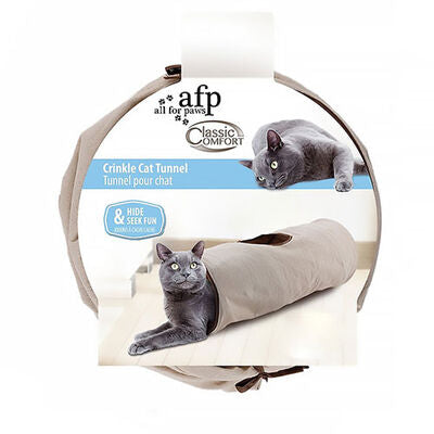 AFP Classic Comfort Crinkle Cat Tunnel 62 cm - Foldable Play Tunnel for Cats