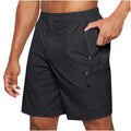 Men's Cargo Shorts  Large Size New Zipper Shorts Multi-flap Pocket Pants Mobile Phone Men's Shorts Quick-drying Fabric