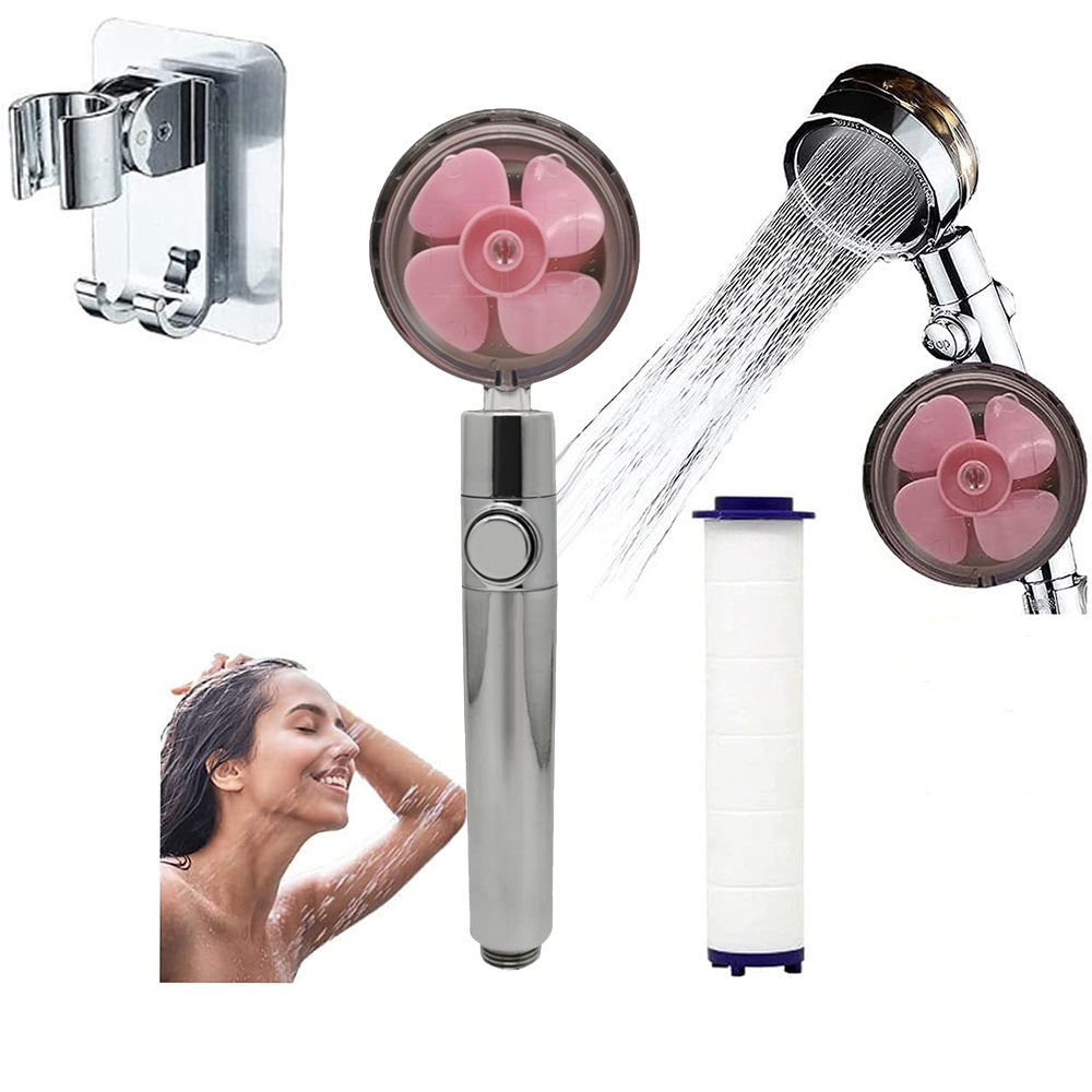Turbo Propeller Shower Head Handheld High Pressure