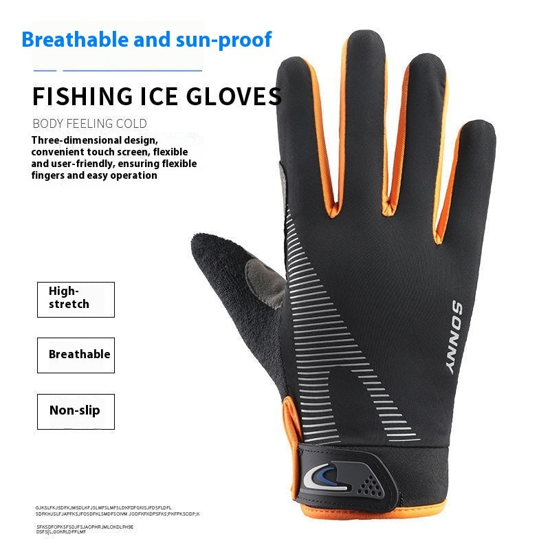 Outdoor Cycling Gloves Sun Protection Wear-resistant Shock Absorption