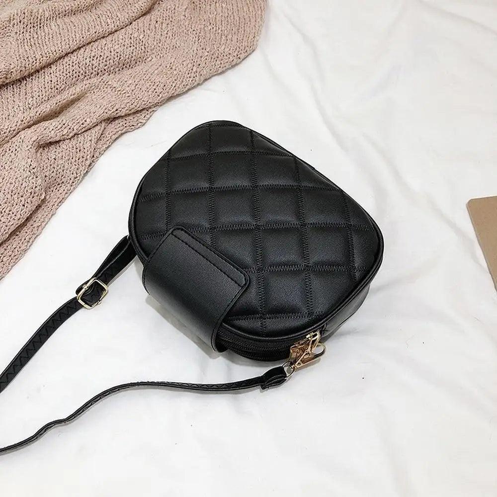 Black Beauty Women's Shoulder Crossbody Bag For Females Fashionable Handbag PU Famous Designer Clutch