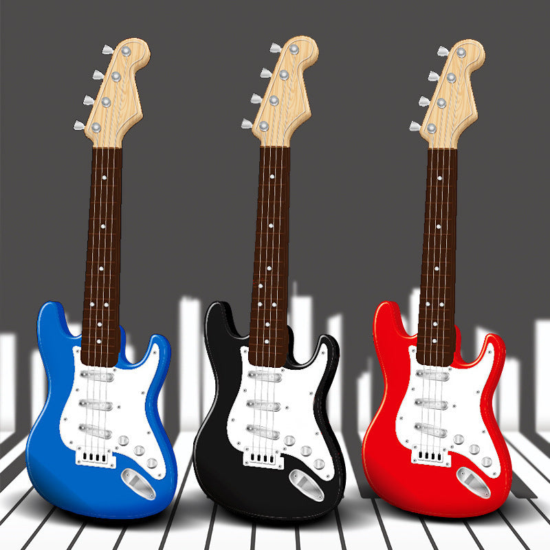 Playing Electric Guitar Toy Male 4-string Beginner Musical Instrument
