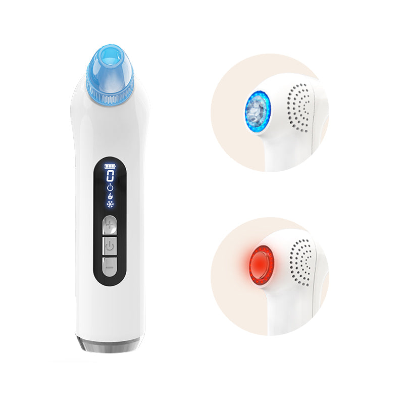 5 Speed Vacuum, 4 Replacement Heads, Hot Cold Light Care LED Screen