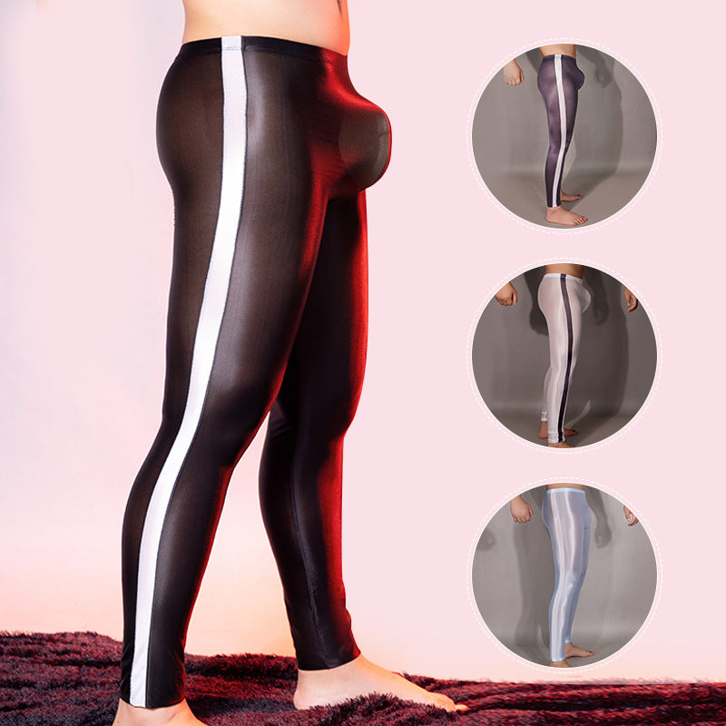 Sexy Underwear Trousers Base High Elastic Tight Sexy Qiong Si Ding Thin Transparent