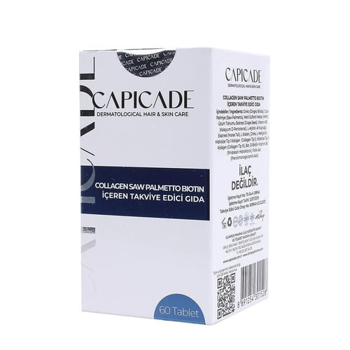 Capicade Collagen Saw Palmetto Biotin 60 Tablets