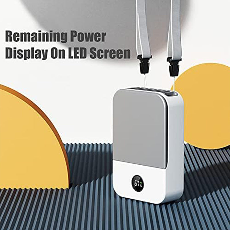 Portable Neck Waist Fan USB High Wind