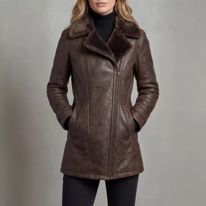 Single-layer Fur-and-leather Jacket Faux-fur Cross-border Fluffy Coat