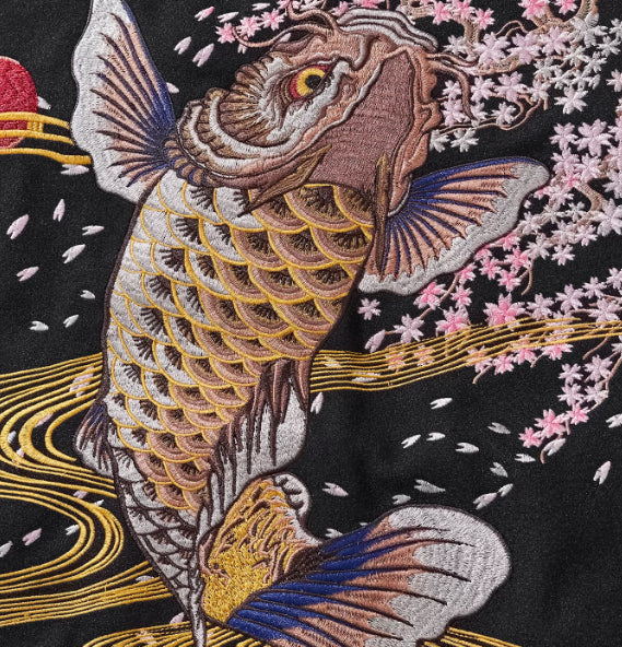 Heavy-duty Embroidered Carp Jacket