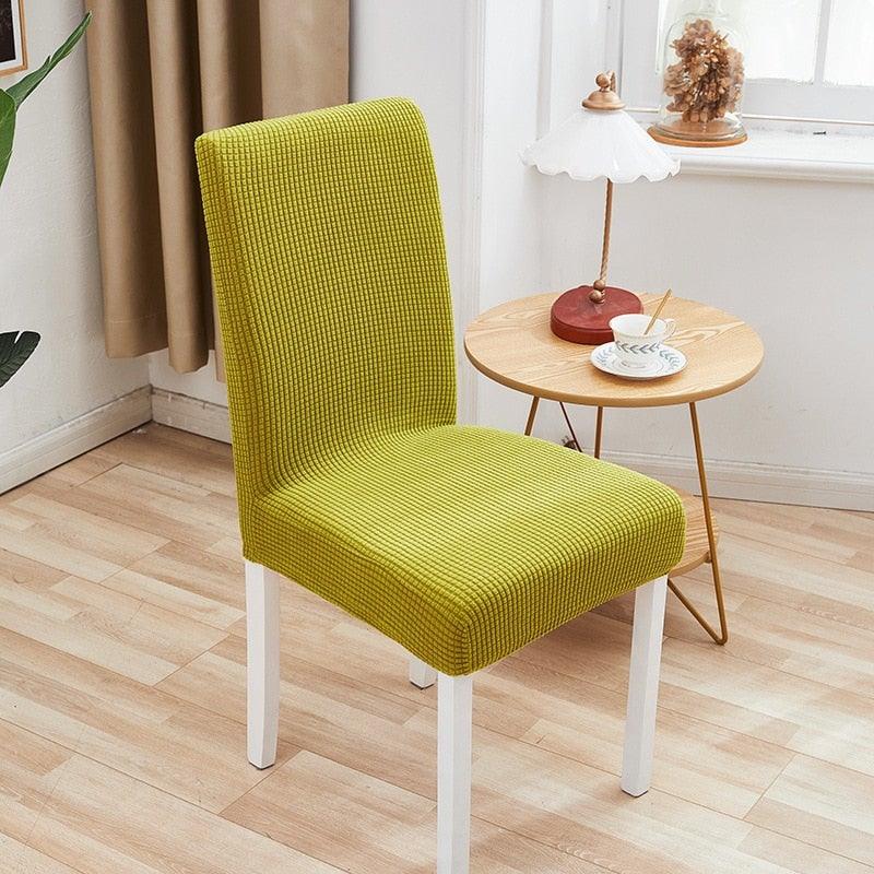 Chair Cover Polyester Fiber Elastic Stool Cover Hotel Restaurant Chair Antifouling Cover  Washable Spandex Kitchen Chair Covers for Dining Room Christmas Decoration Holiday Party Protector for Kitchen