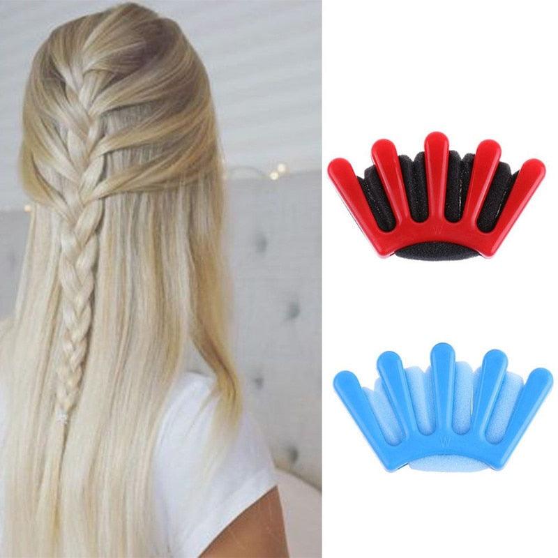 Charming French Style 1pcs Women Girls Sponge Hair Braider Plait Hair Twist Braiding Tool Hair Styling Tools Small And Easy to Carry Hair Accessories
