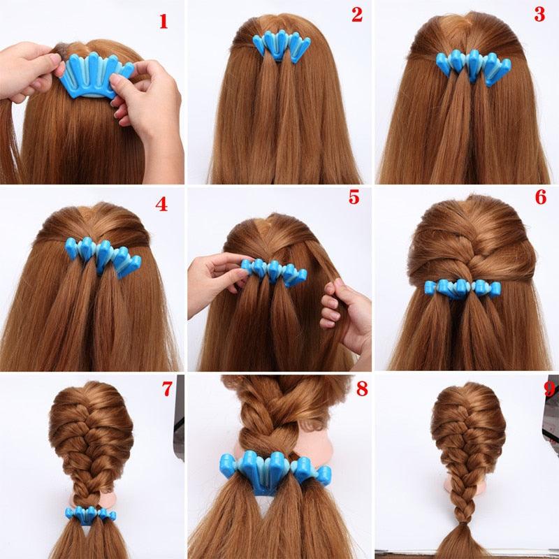 Charming French Style 1pcs Women Girls Sponge Hair Braider Plait Hair Twist Braiding Tool Hair Styling Tools Small And Easy to Carry Hair Accessories
