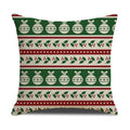 Christmas Green Stripe Pattern Cotton Linen Throw Pillow Christmas Stripe Pillow Cases Christmas Green Decorative Cushion Cover Cotton Linen Pillowcase Indoor Sofa Decorations Home Sofa Decorative Pillowcase 45X45CM
