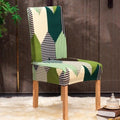 Christmas Printing Dining Chair Covers Modern Removable Anti-dirty Kitchen Seat Case Stretch Chair Slipcovers for Home Banquet Dining Room Chair Protector Seat Protector Slipcovers Stretch Removable Washable Printed Dining Chair Seat Covers for Kitchen