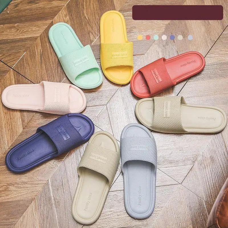 Cool New Slippers Women Summer Flip Flops Indoor Slippers Unique Design House Bathroom Non-slip Soft Flip Flops For Women