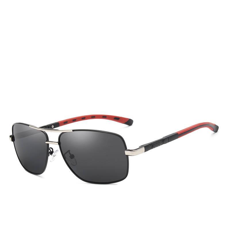Brand Designer Men's Aluminum Magnesium Sun Glasses Polarized Mirror Lens Male Eyewear Sunglasses For Men