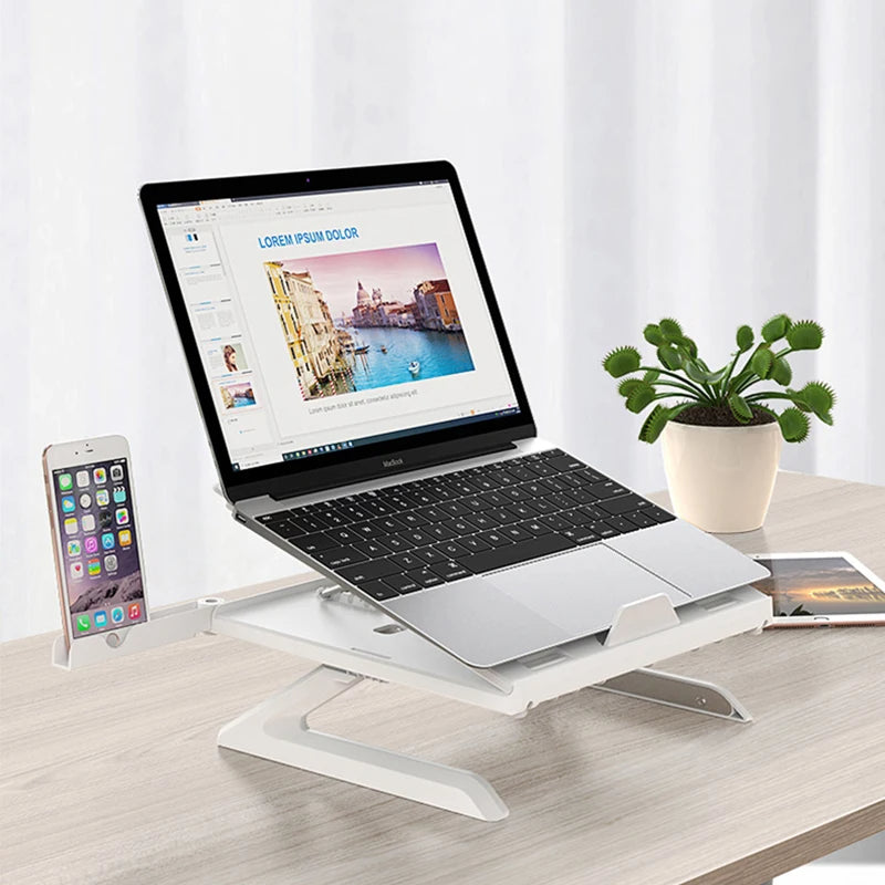 Portable Folding Laptop Stand - Aluminum Alloy, Multifunctional